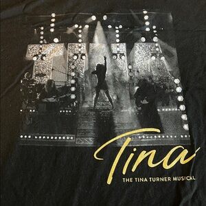 Creative Goods Tina - The Tina Turner Musical Graphic TShirt Black Size Large